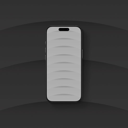 Glass Ripple Silver - iPhone Wallpaper