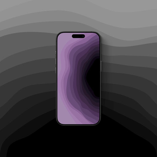 Ocean Depths Lilac - iPhone Wallpaper