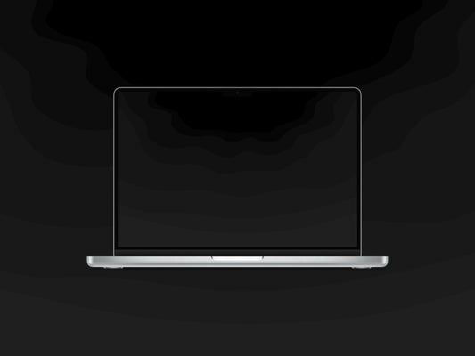 Ocean Depths Black - Mac Wallpaper