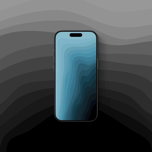 Ocean Depths Blue - iPhone Wallpaper