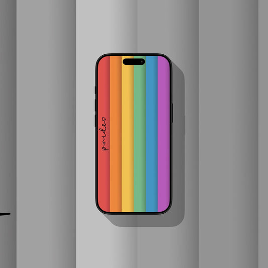 Pride Rainbow (Dark) - iPhone Wallpaper