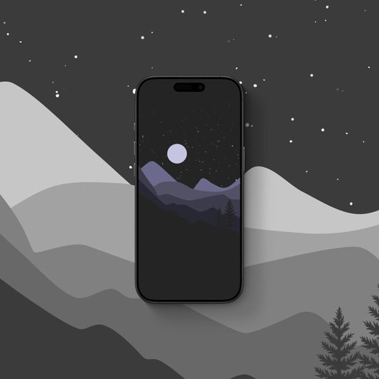 Mountainside dark - iPhone Wallpaper