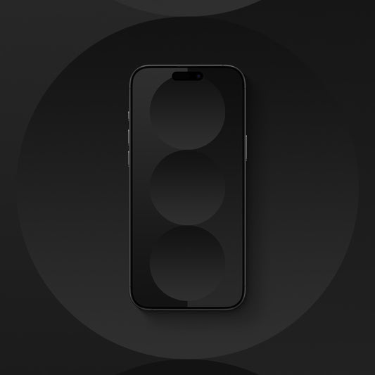 Spheres Charcoal - iPhone Wallpaper