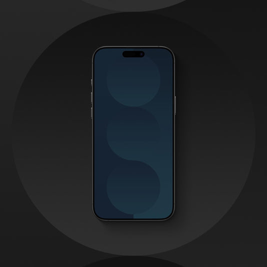 Spheres Teal - iPhone Wallpaper