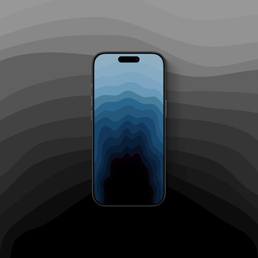 Ocean Depths Blue - iPhone Wallpaper