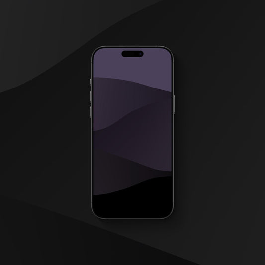 Nighttime Hills purple - iPhone Wallpaper