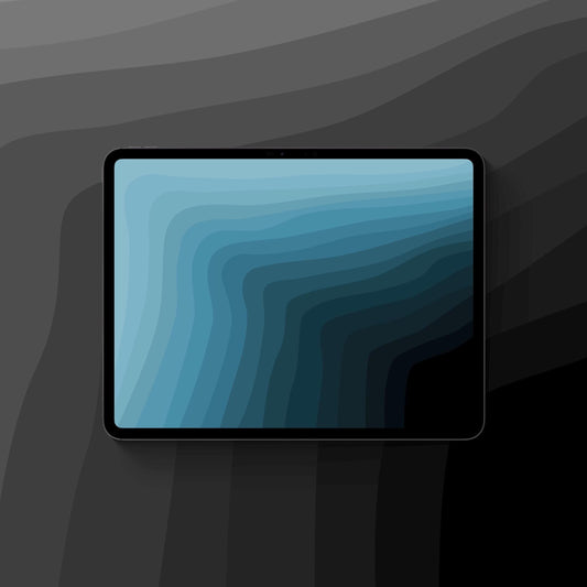 Ocean Depths Blue - iPad Wallpaper