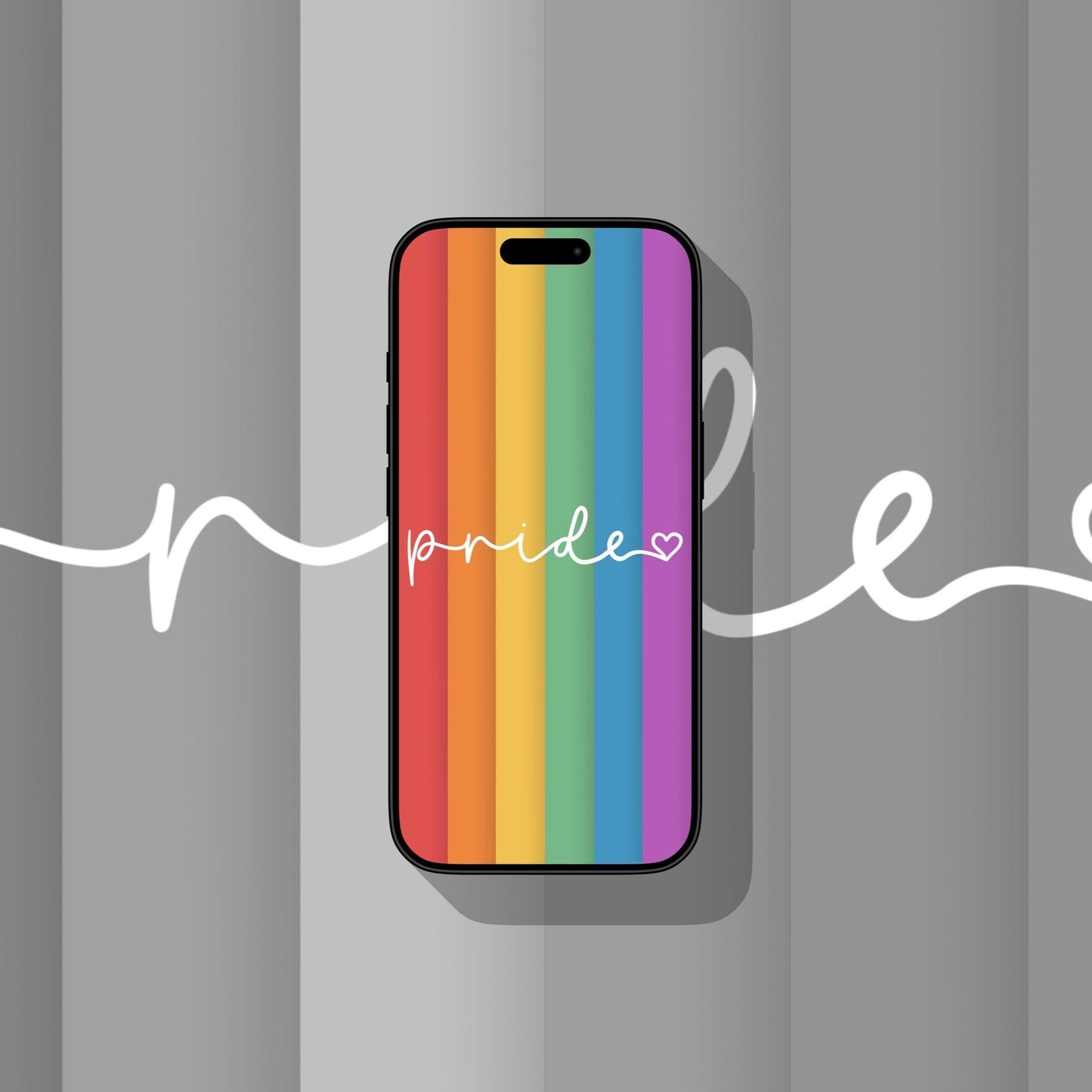 Pride Rainbow V2 (Light) - iPhone Wallpaper