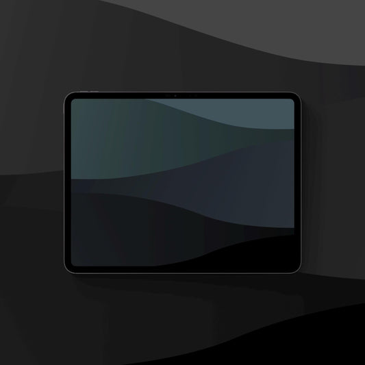 Nighttime Hills Teal - iPad Wallpaper