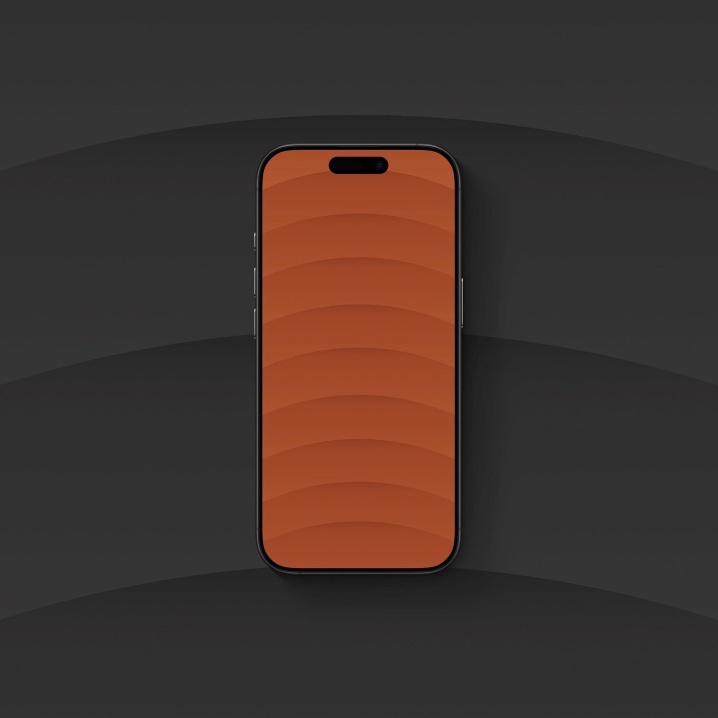 Glass Ripple Cosmic Orange - iPhone Wallpaper