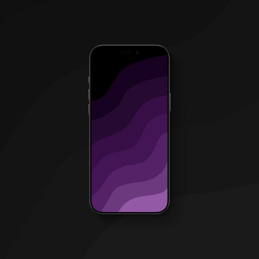 Waves Purple - iPhone Wallpaper