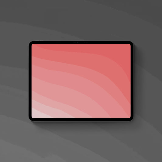 Pastel Ripples Red Desert - iPad Wallpaper