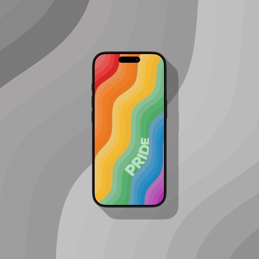 Pride Ripples (Light) - iPhone Wallpaper