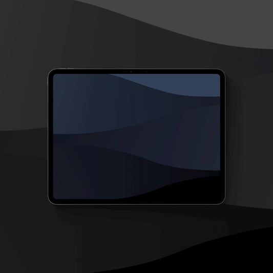 Nighttime Hills Blue - iPad Wallpaper