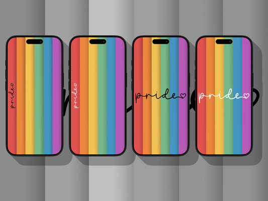 Pride Rainbow Pack - Four iPhone Wallpapers