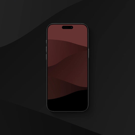 Nighttime Hills red - iPhone Wallpaper