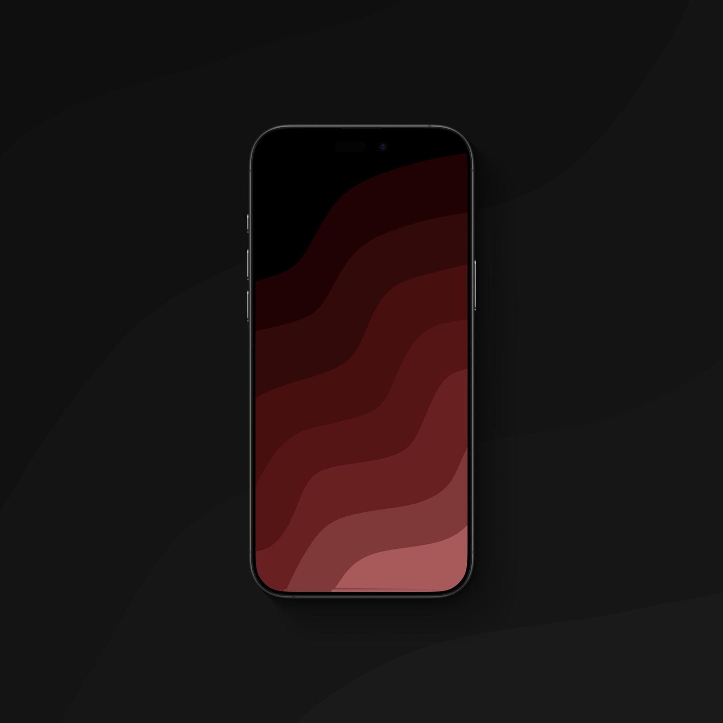 Waves Red - iPhone Wallpaper