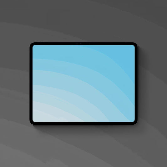 Pastel Ripples Aqua - iPad Wallpaper