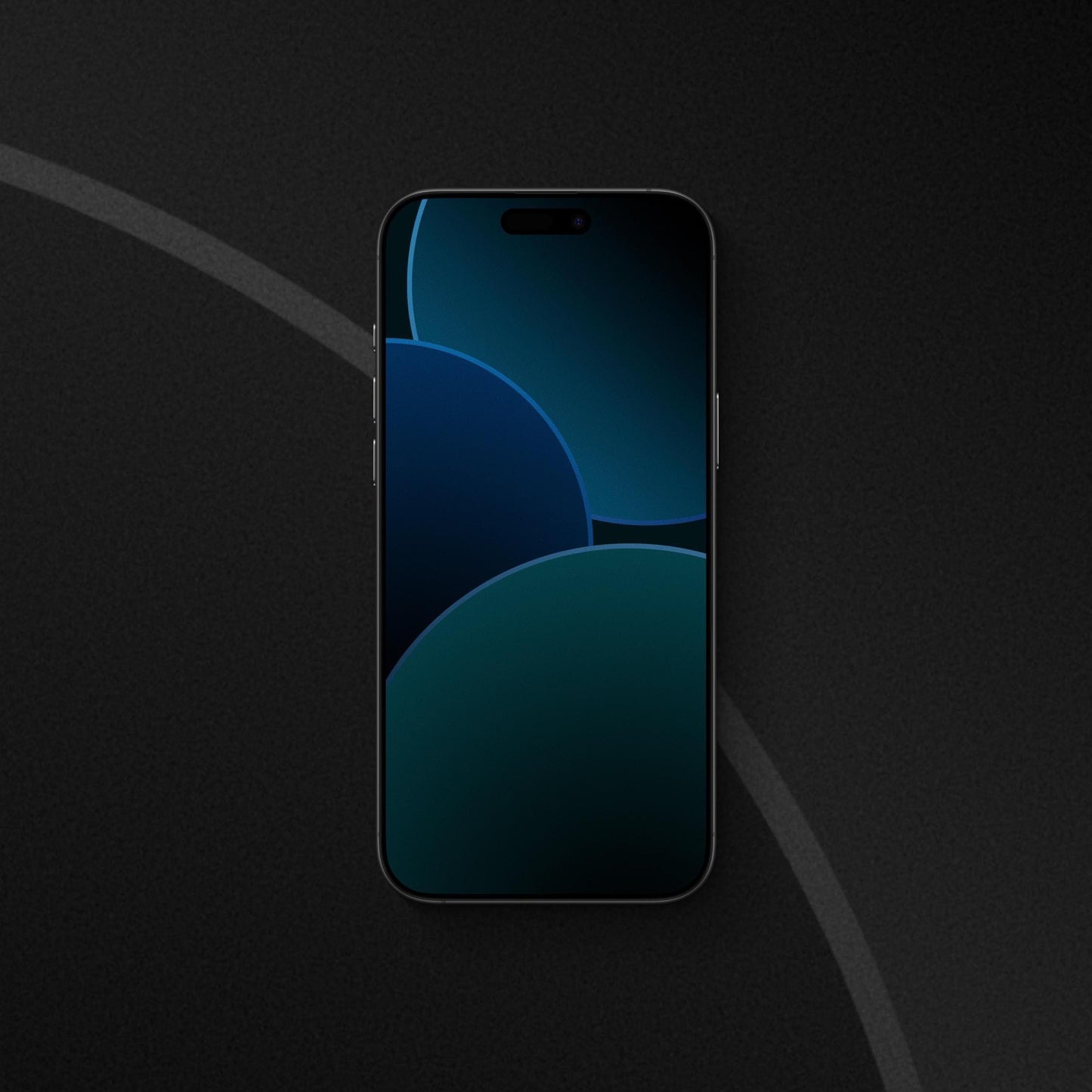 Bubbles Teal - iPhone Wallpaper