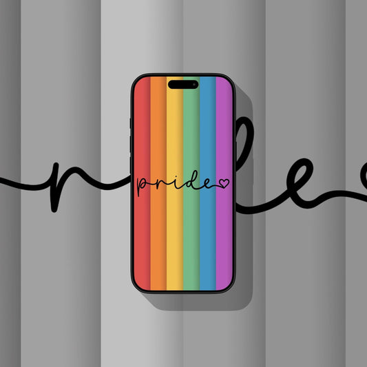 Pride Rainbow (Dark) V2 - iPhone Wallpaper