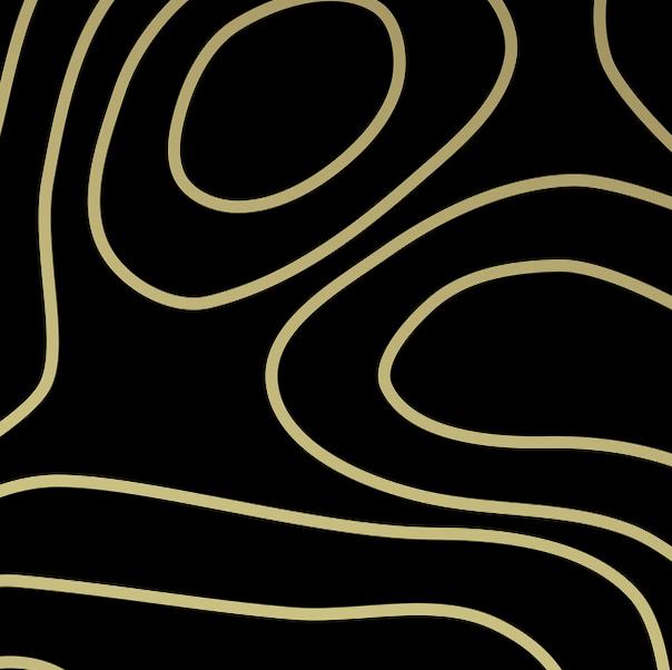Topography Black and Gold - iPhone Wallpaper