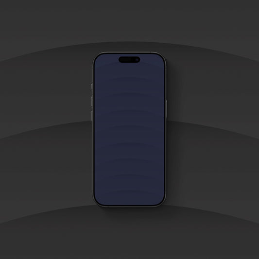 Glass Ripple Deep Blue - iPhone Wallpaper