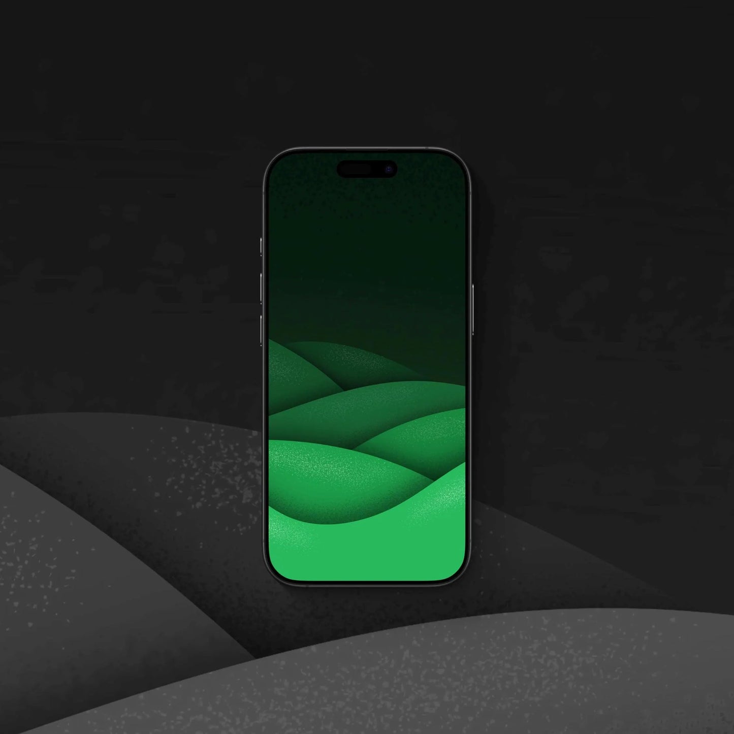 Grainy Valley Moss - iPhone Wallpaper