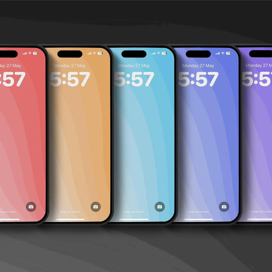 Pastel Ripples Pack - Five iPhone Wallpapers