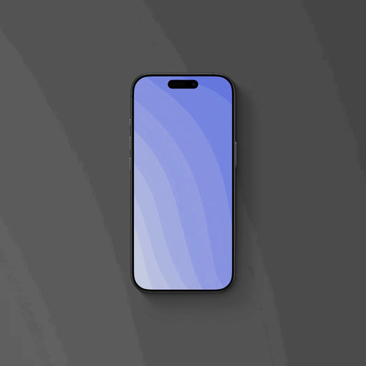 Pastel Ripples Blue - iPhone Wallpaper