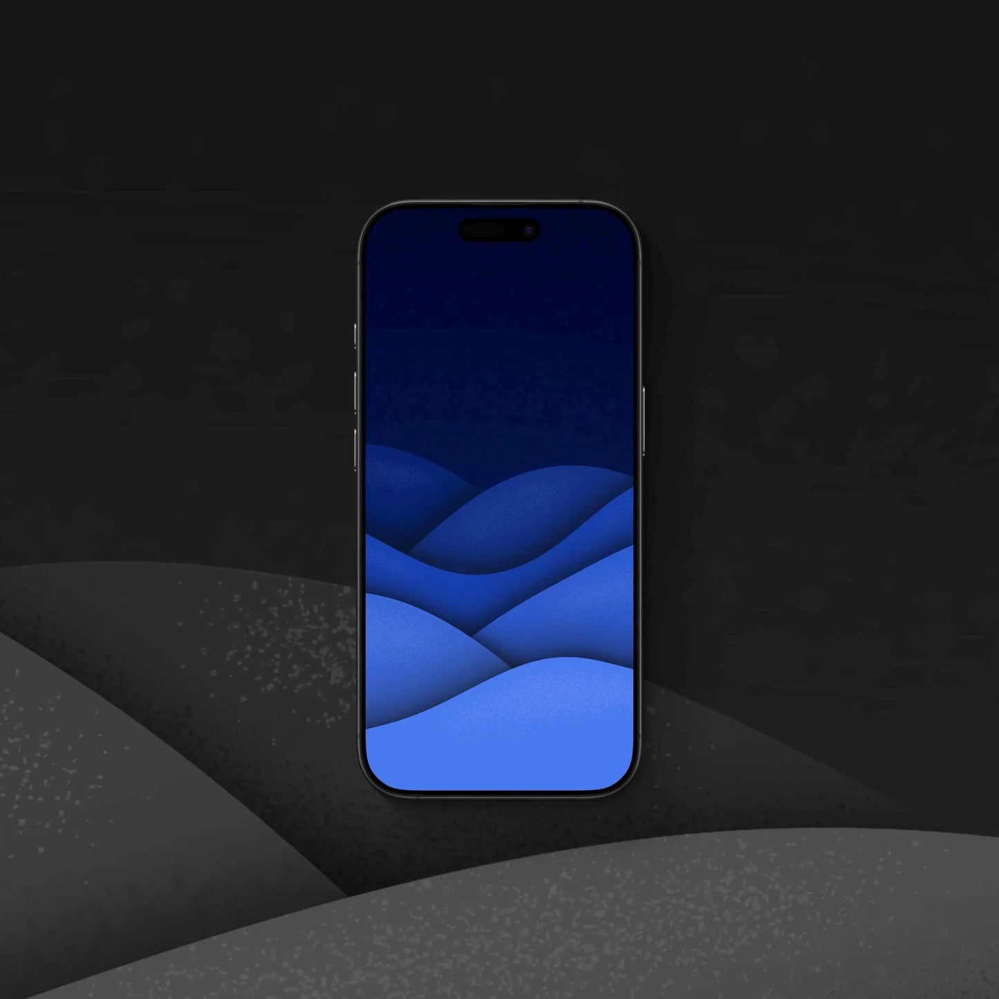 Grainy Valley Cerulean - iPhone Wallpaper