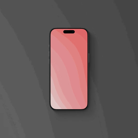 Pastel Ripples Red Desert - iPhone Wallpaper