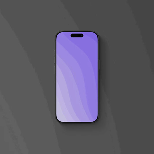 Pastel Ripples Lilac - iPhone Wallpaper