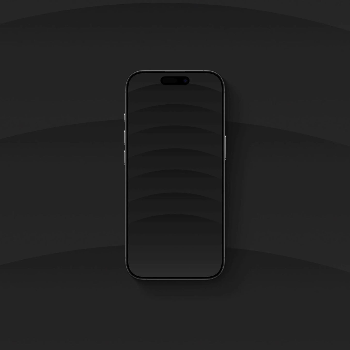 Glass Ripple Charcoal Black - iPhone Wallpaper
