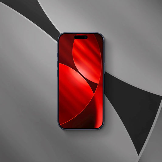 Circle Rays Red - iPhone Wallpaper