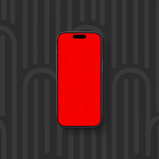 Arch Lines Red - iPhone Wallpaper