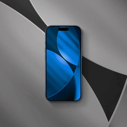 Circle Rays Blue - iPhone Wallpaper