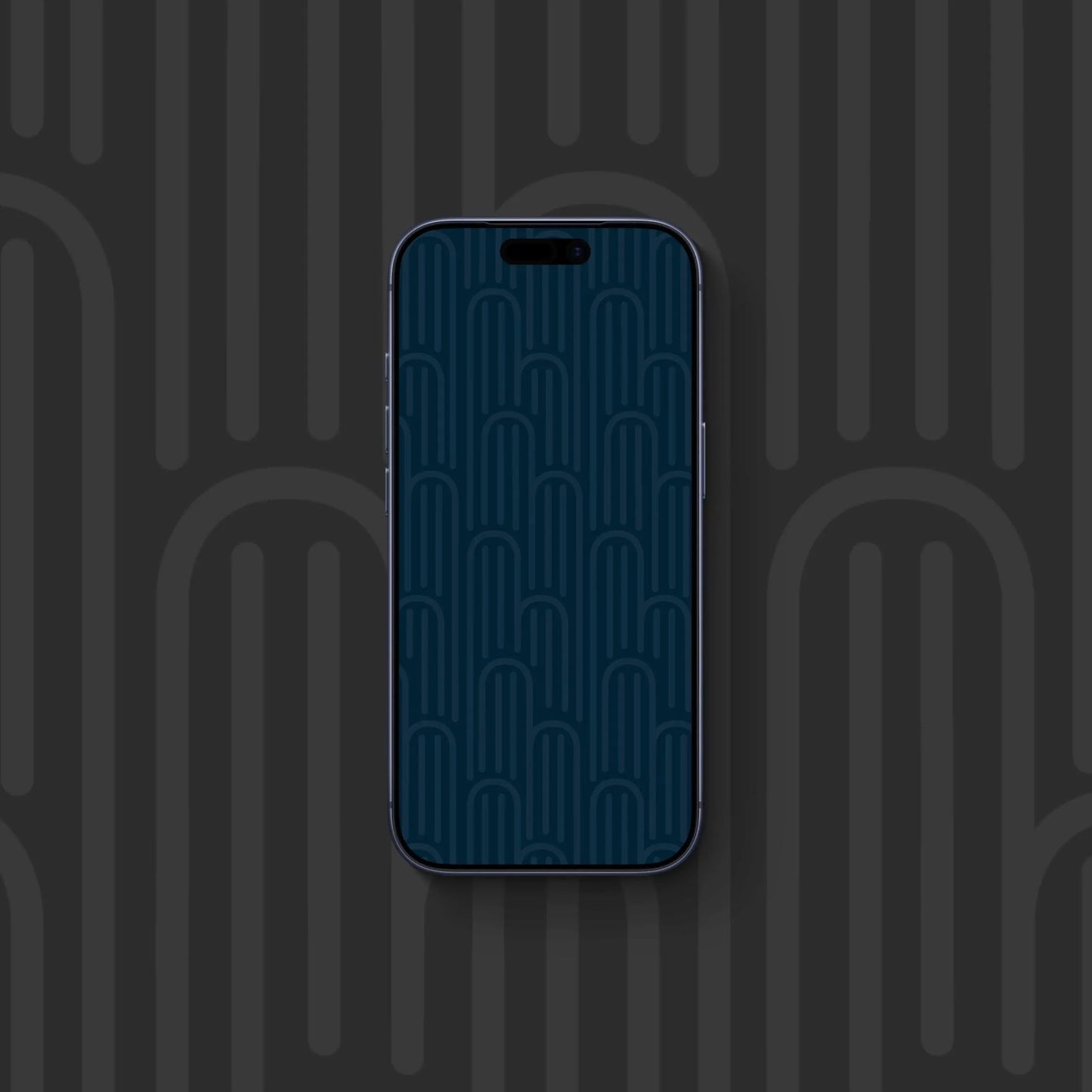 Arch Lines Teal - iPhone Wallpaper