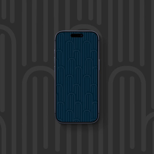 Arch Lines Teal - iPhone Wallpaper